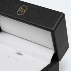 Black PU Leather Necklace Box with White Velvet Lining - material or structure detail - JB-BM-05-P24