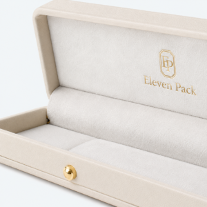 Light Color PU Leather Premium Jewelry Box for Necklaces and Bracelets - material or structure detail - JB-BM-05-P37