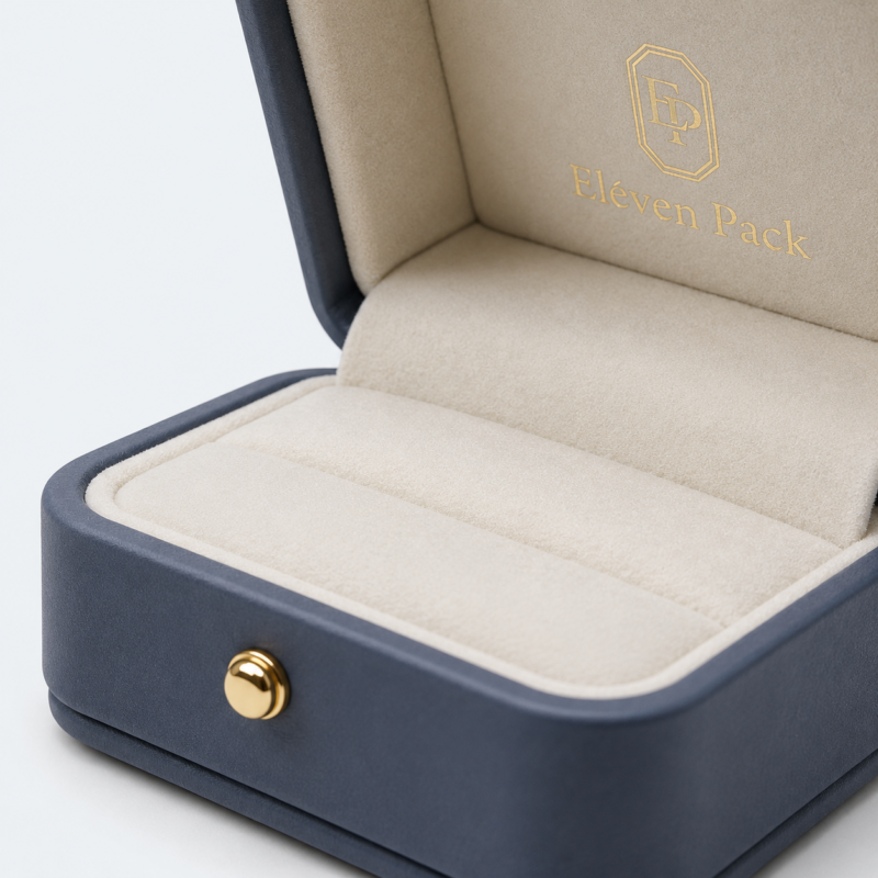 Navy PU Leather Jewelry Box for Jewelry - material or structure detail - JB-BM-05-P40 Navy PU Leather Jewelry Box for Jewelry - material or structure detail - JB-BM-05-P40