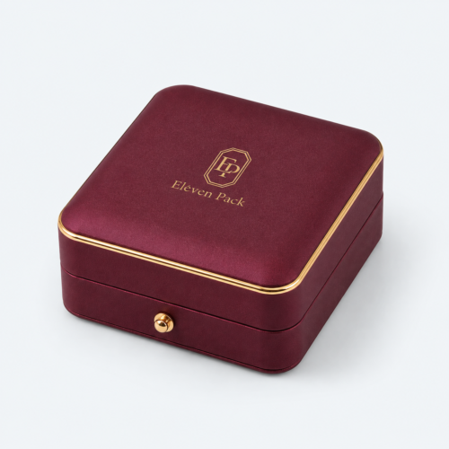 Multicolor PU Leather Jewelry Box - closed product view - JB-BM-05-P57