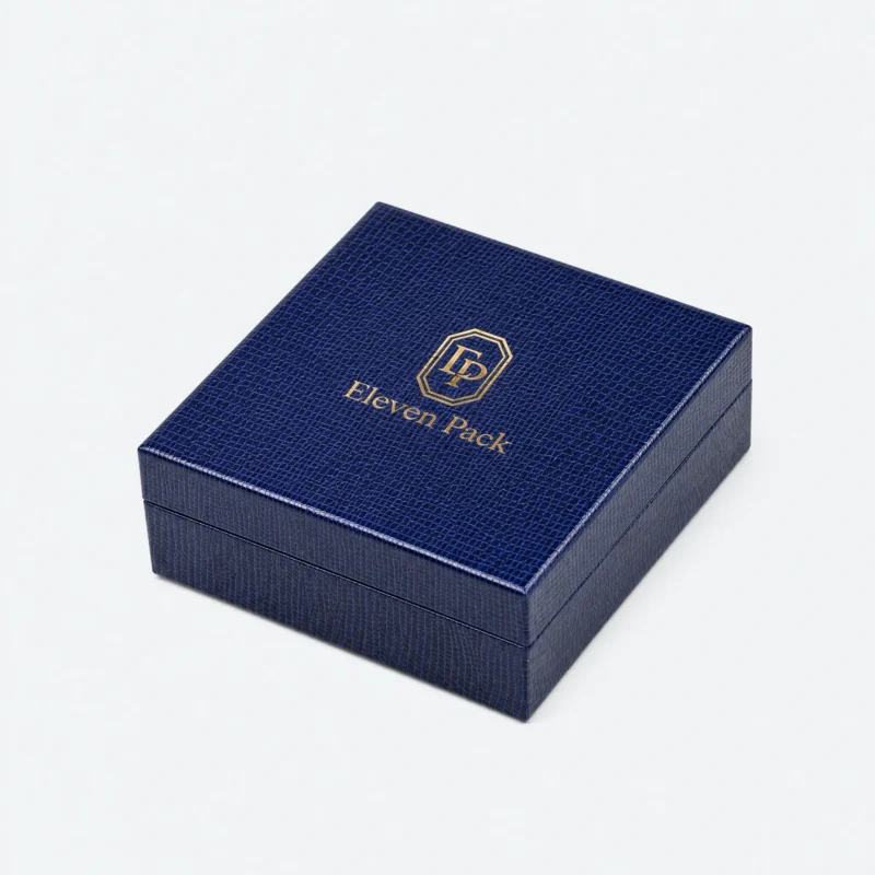 Purple PU Leather Jewelry Box - closed product view - JB-BM-05-P64 Purple PU Leather Jewelry Box - closed product view - JB-BM-05-P64