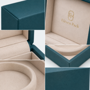 Green PU Leather Flip-Top Jewelry Box Emerald - material or structure detail - JB-BM-05-P7 Green PU Leather Flip-Top Jewelry Box Emerald - material or structure detail - JB-BM-05-P7