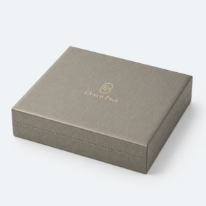 Champagne PU Leather Jewelry Organizer Box - closed product view - JB-BM-05-P70