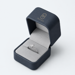 Dark Gray PU Leather Jewelry Packaging Box - open product view - JB-BM-05-P78 Dark Gray PU Leather Jewelry Packaging Box - open product view - JB-BM-05-P78