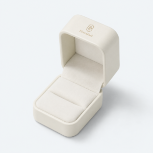 White PU Leather Premium Jewelry Packaging Box for Jewelry - open product view - JB-BM-05-P82