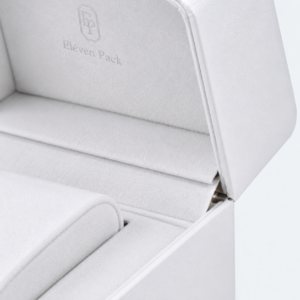 White PU Leather Premium Watch Box - material or structure detail - JB-BM-05-P84 White PU Leather Premium Watch Box - material or structure detail - JB-BM-05-P84