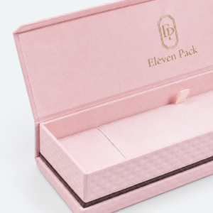Black and Pink PU Leather Jewelry Packaging Box - material or structure detail - JB-BM-05-P91