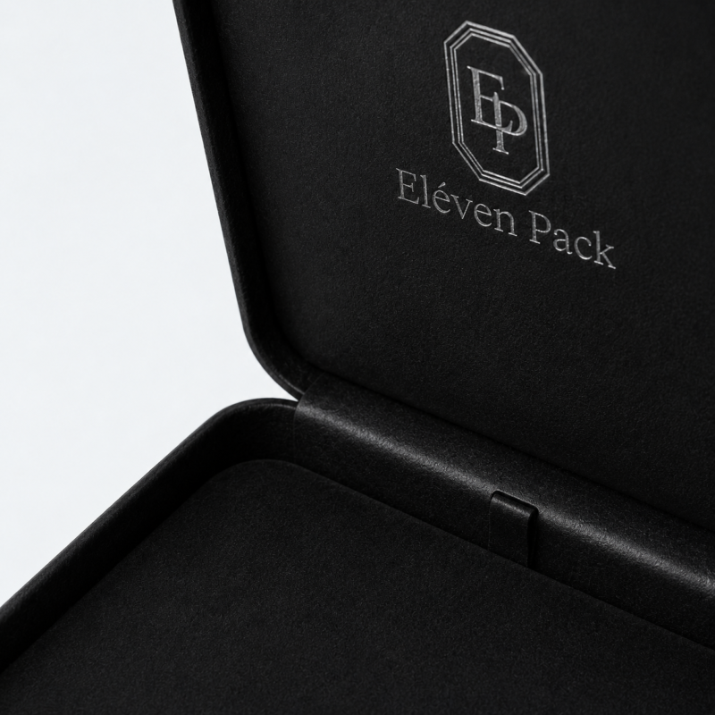 Black Suede Premium Necklace Box - material or structure detail - JB-BM-07-P10