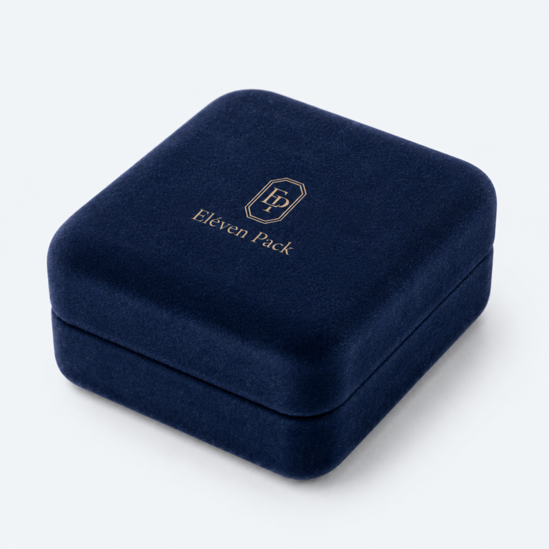 Blue Suede Ring Box - closed product view - JB-BM-07-P12