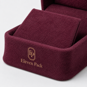 Dark Red Suede Bangle Box with Red Lining - material or structure detail - JB-BM-07-P15