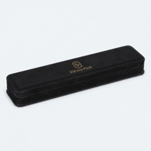Black Suede Premium Lined Jewelry Box for Bracelets - closed product view - JB-BM-07-P20