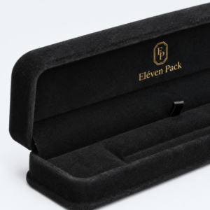 Black Suede Premium Lined Jewelry Box for Bracelets - material or structure detail - JB-BM-07-P20