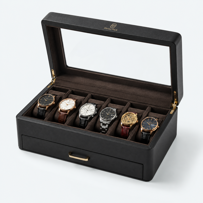 PU Leather Jewelry Organizer - open product view - JB-BM-07-P8 PU Leather Jewelry Organizer - open product view - JB-BM-07-P8