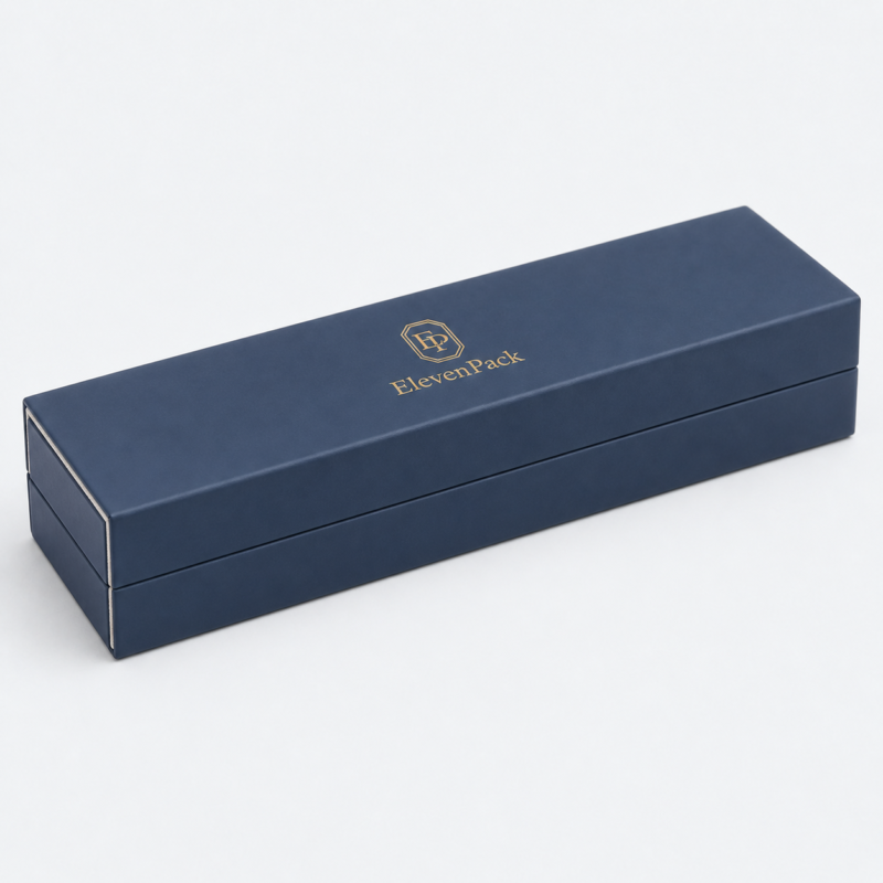 Leather Sharp-Corner Luxury Jewelry Packaging Box - closed product view - JB-BM-07-P9 Leather Sharp-Corner Luxury Jewelry Packaging Box - closed product view - JB-BM-07-P9