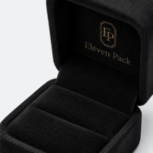 Black Velvet Premium Ring Box - material or structure detail - JB-BM-08-P11