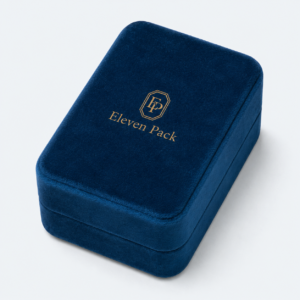 Velvet Premium Necklace Box - closed product view - JB-BM-08-P18 Velvet Premium Necklace Box - closed product view - JB-BM-08-P18