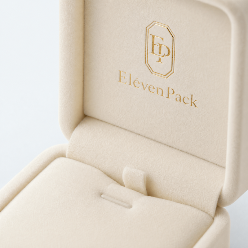 Multicolor Velvet Custom Necklace Box - closed product view - JB-BM-08-P29