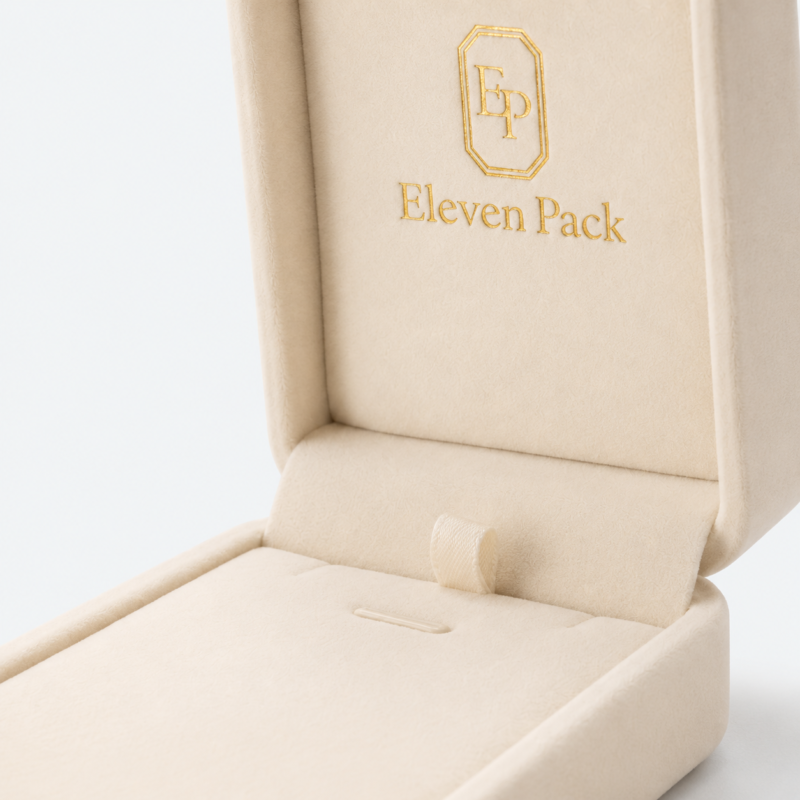 Pure White Velvet Ring Box - material or structure detail - JB-BM-08-P31 Pure White Velvet Ring Box - material or structure detail - JB-BM-08-P31