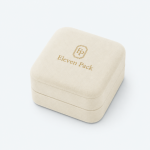 Off-White Velvet Lined Jewelry Box for Bangles - closed product view - JB-BM-08-P32 Off-White Velvet Lined Jewelry Box for Bangles - closed product view - JB-BM-08-P32