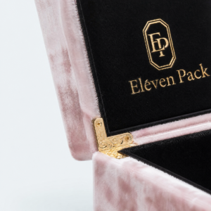 Purple-Pink Velvet Jewelry Packaging Box - closed product view - JB-BM-08-P35 Purple-Pink Velvet Jewelry Packaging Box - closed product view - JB-BM-08-P35