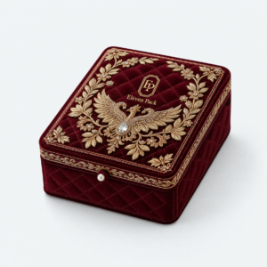 Velvet Multifunctional Luxury Jewelry Organizer Box - open product view - JB-BM-08-P38