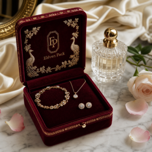 Velvet Multifunctional Luxury Jewelry Organizer Box - material or structure detail - JB-BM-08-P38
