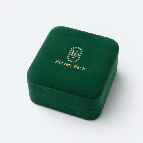 White Velvet Jewelry Box - open product view - JB-BM-08-P48