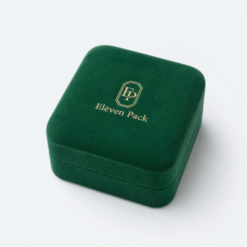 White Velvet Jewelry Box - open product view - JB-BM-08-P48