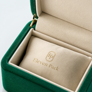 White Velvet Jewelry Box - closed product view - JB-BM-08-P48