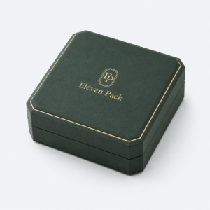 Emerald Green Velvet Premium Jewelry Packaging Box - closed product view - JB-BM-08-P66