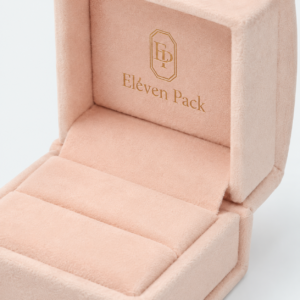 Pink Velvet Premium Ring Box - material or structure detail - JB-BM-08-P7