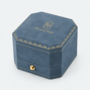 Velvet Premium Ring Box - closed product view - JB-BM-08-P8