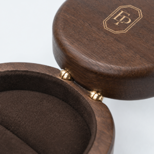 Ebony Wood Multifunctional Double Ring Box for Ring Style B - material or structure detail - JB-BM-09-P11