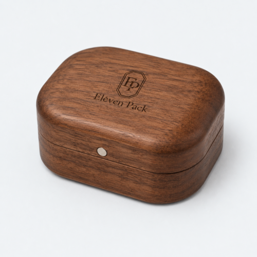 Ebony Wood Multifunctional Ring Box for Ring - closed product view - JB-BM-09-P13