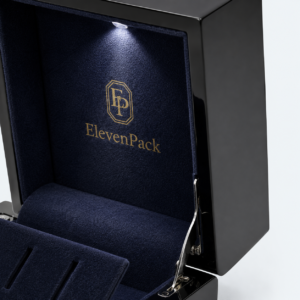 Black PU Leather Jewelry Box - material or structure detail - JB-BS-10-P7