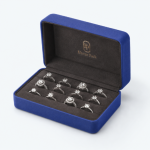 Velvet Ring Display Tray Style - open product view - JD-BM-01-P10