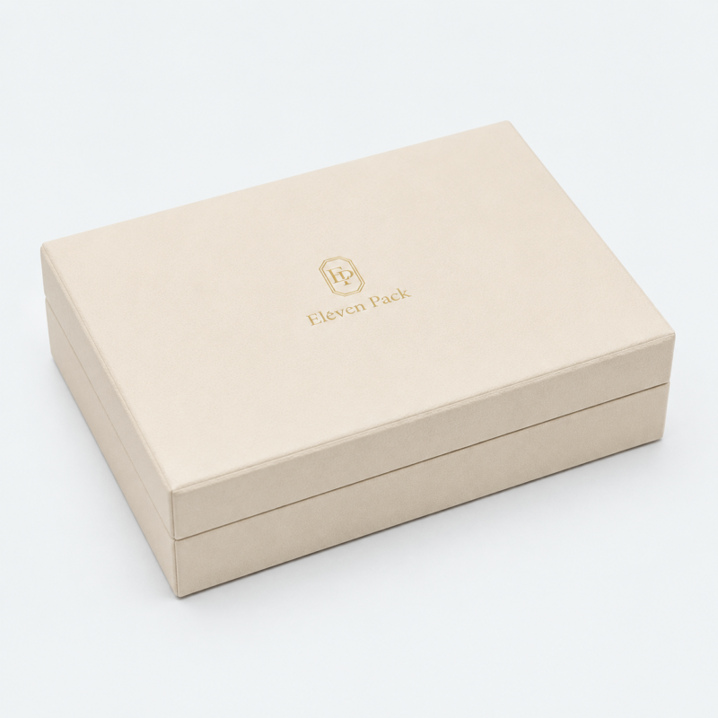 Beige Velvet Jewelry Tray - closed product view - JD-BM-01-P13 Beige Velvet Jewelry Tray - closed product view - JD-BM-01-P13