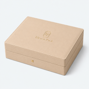 PU Leather Jewelry Display Set for Counter Style C - closed product view - JD-BM-02-P8 PU Leather Jewelry Display Set for Counter Style C - closed product view - JD-BM-02-P8