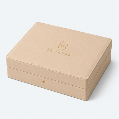 PU Leather Jewelry Display Set for Counter Style C - closed product view - JD-BM-02-P8