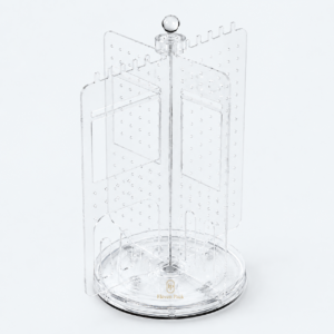 Clear Acrylic Jewelry Display Stand - closed product view - JD-BM-04-P5 Clear Acrylic Jewelry Display Stand - closed product view - JD-BM-04-P5