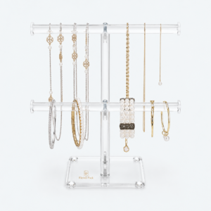 Clear Acrylic Jewelry Display Stand for Counter - material or structure detail - JD-BM-04-P6