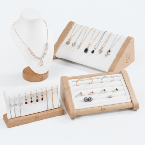 Wooden Bracelet and Necklace Display Prop for Counter - material or structure detail - JD-BM-05-P12 Wooden Bracelet and Necklace Display Prop for Counter - material or structure detail - JD-BM-05-P12