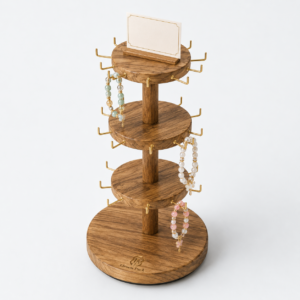 Wooden Earring Display Stand - closed product view - JD-BM-05-P13