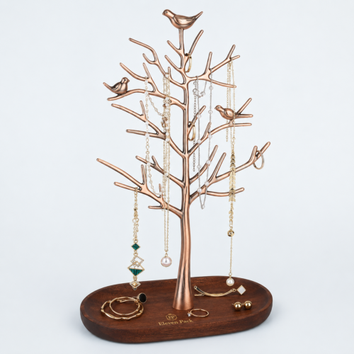 Metal Necklace and Bracelet Display Stand - open product view - JD-BM-06-P1