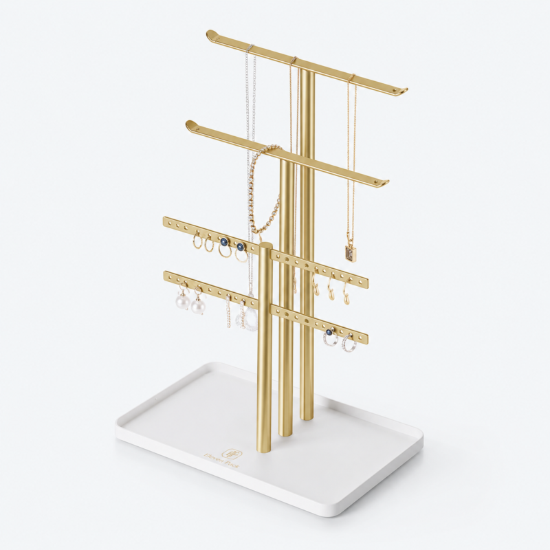 Metal Jewelry Display Stand for Counter - open product view - JD-BM-06-P10