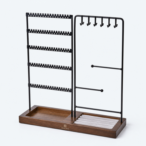 Metal Earring Display Stand for Counter Style E - open product view - JD-BM-06-P11 Metal Earring Display Stand for Counter Style E - open product view - JD-BM-06-P11