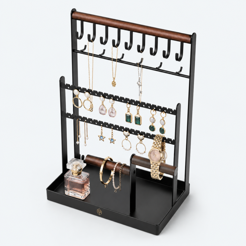 Metal Jewelry Display Stand for Counter Style B - open product view - JD-BM-06-P13