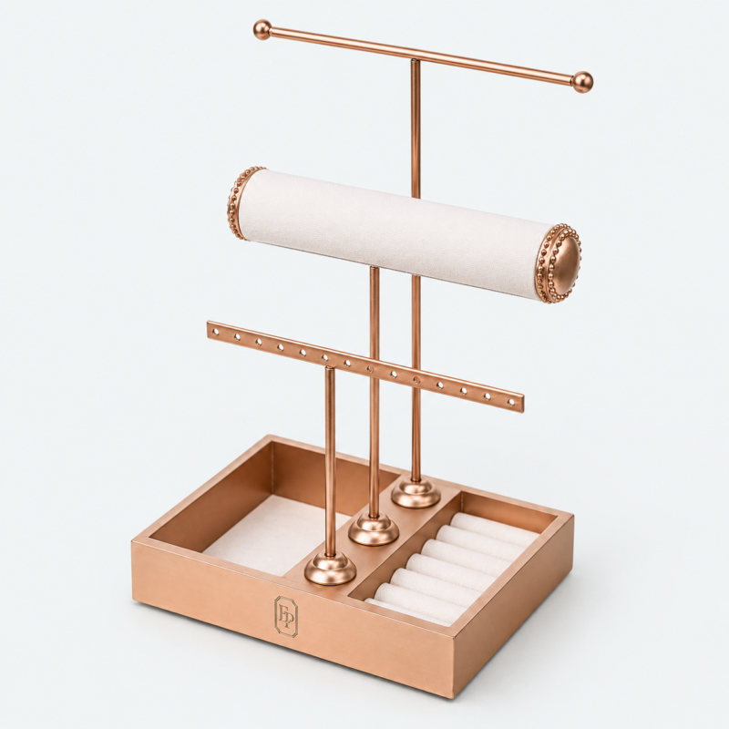 Metal Jewelry Display Stand for Counter Style C - closed product view - JD-BM-06-P14