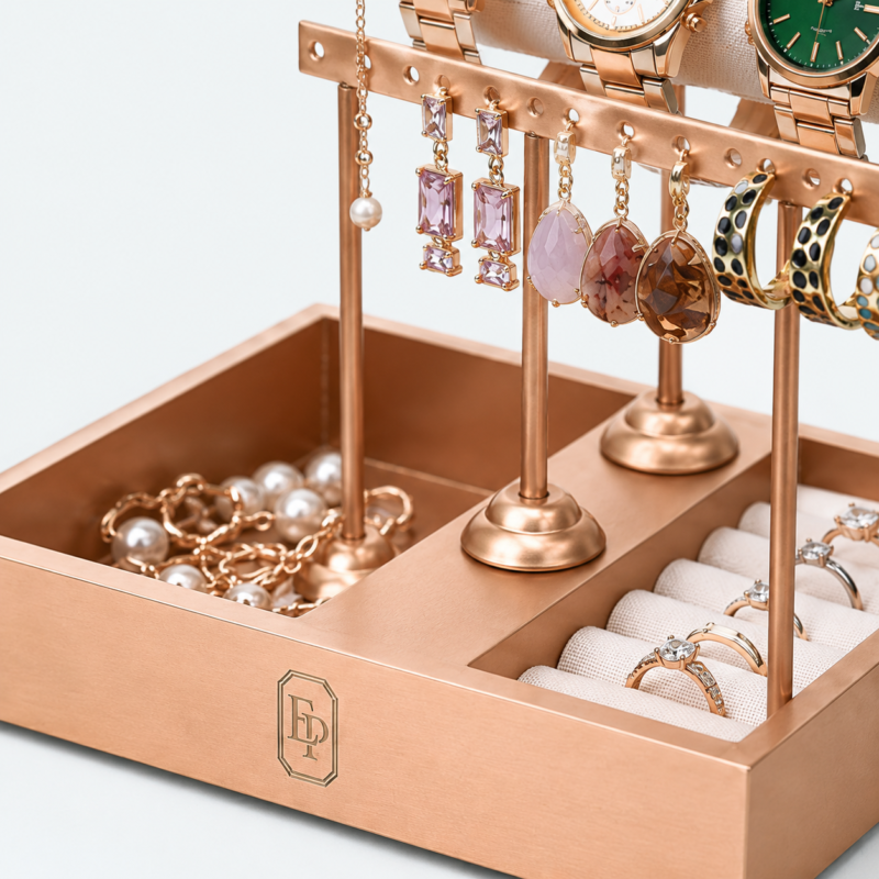 Metal Jewelry Display Stand for Counter Style C - material or structure detail - JD-BM-06-P14