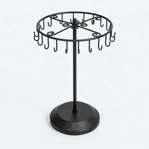 Metal Rotating Jewelry Display Stand - closed product view - JD-BM-06-P17